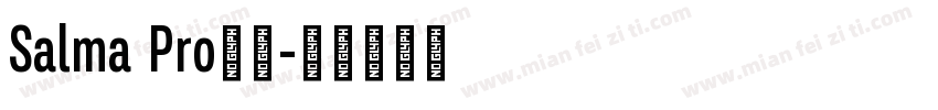 Salma Pro字体字体转换